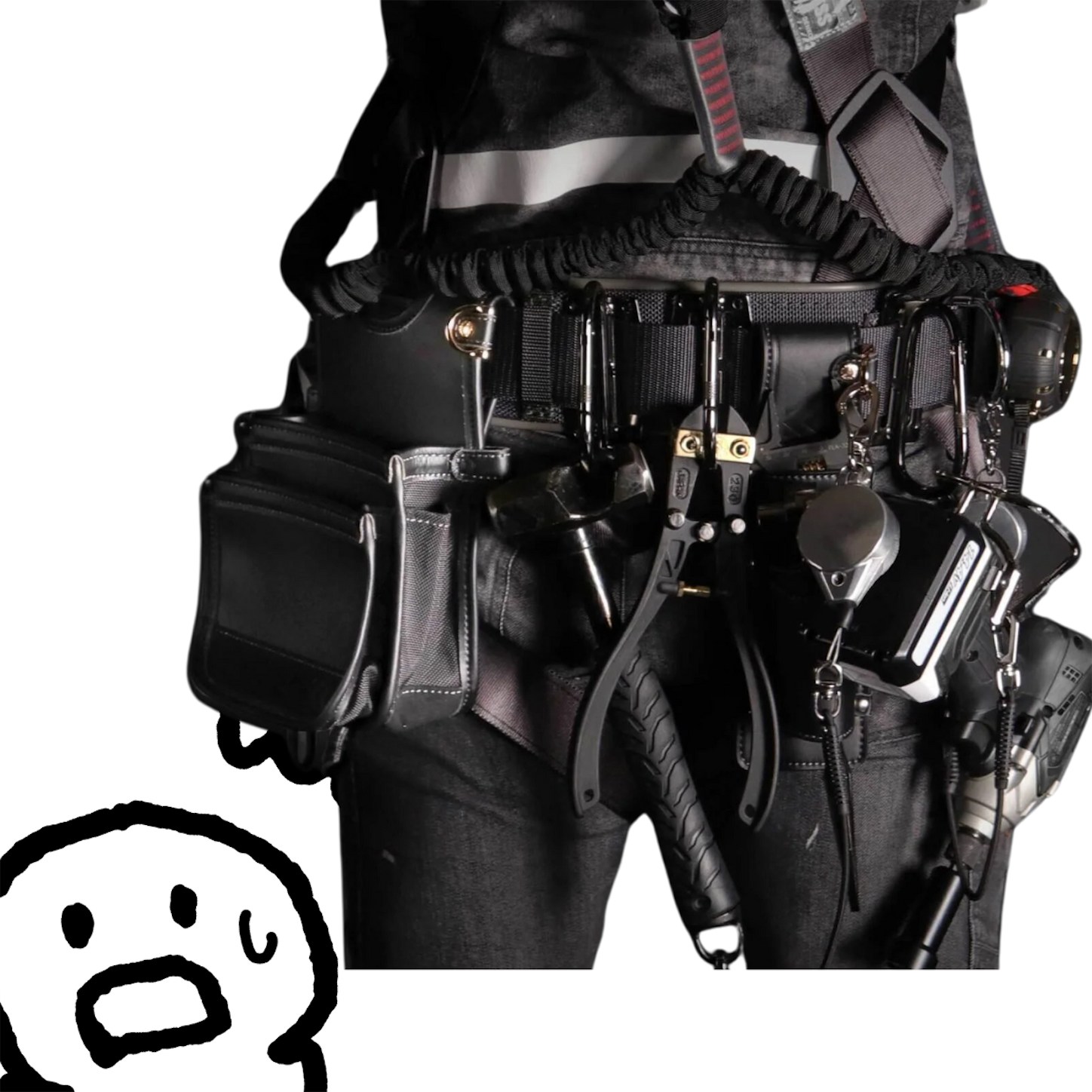 現場プロも唸るスタイリッシュなKUROKIN（黒金）腰袋/工具差し