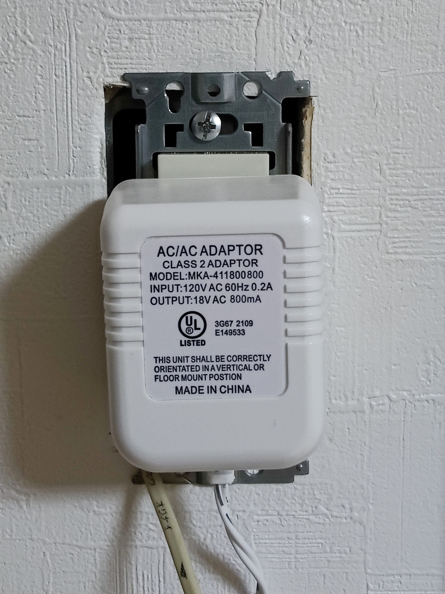 Nest DoorBell (2): 設置編その1 (外部電源配線とチャイム連動も一気に