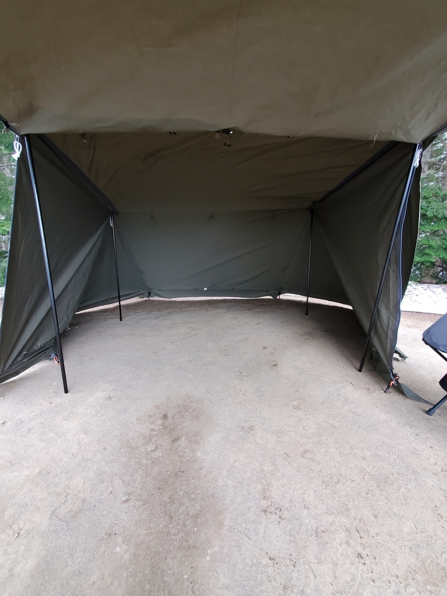 バンドックソロベースexにフロントウォール装着（カーキ×カーキ