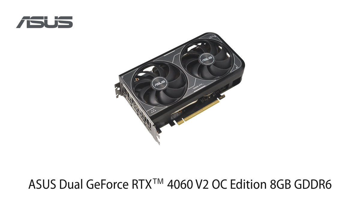 ASUS DUAL-RTX4060-O8G-V2 レビュー｜NVIDIA GeForce RTX 4060 搭載で
