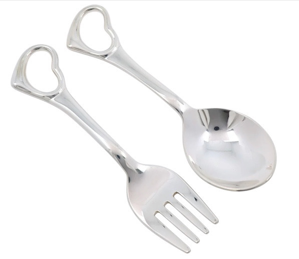 Tiffany☆オープンハートフォーク＆スプーンセット☆出産祝いに