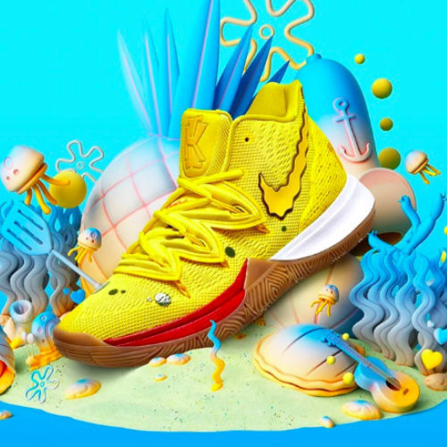 ☆コラボ Nike Kyrie 5 x SpongeBob スポンジ ボブ (Nike/スニーカー