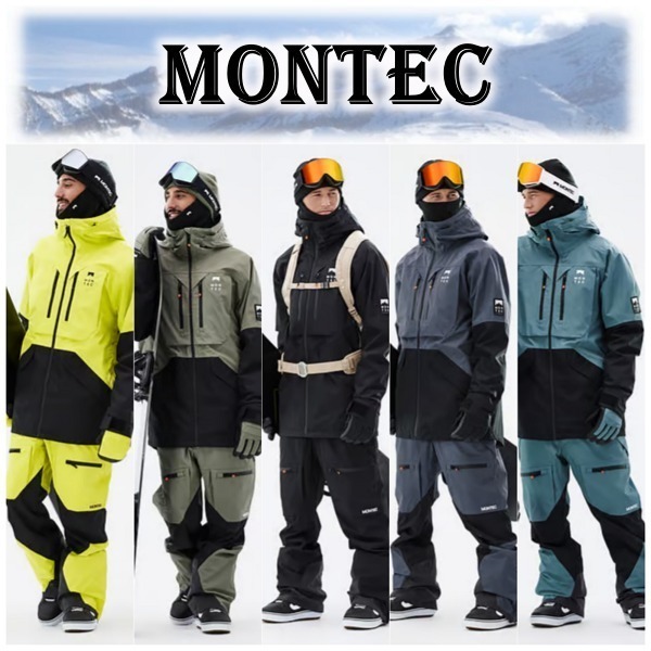 上下セット【MONTEC】Ski Snowboard Wear Men's◇JK＆ビブパンツ