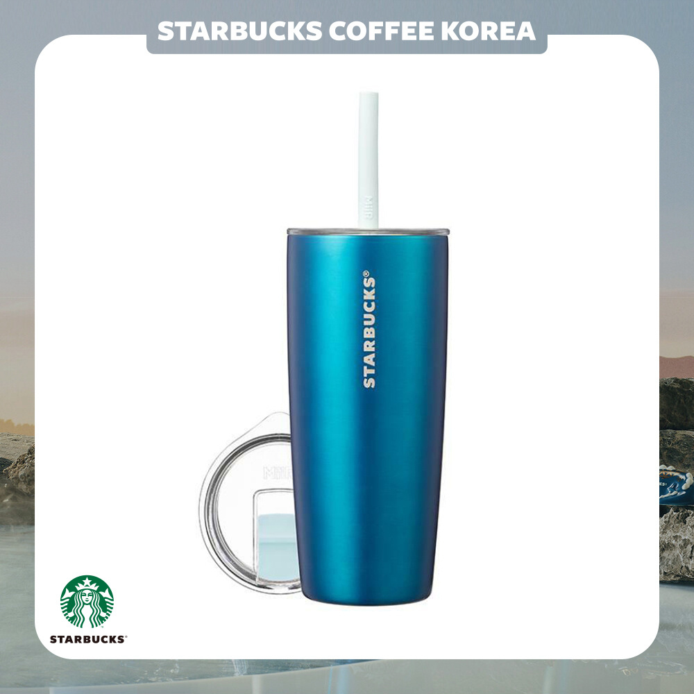 韓国スタバ】2024新年☆SS MiiR Blue Tumbler 591ml (Starbucks