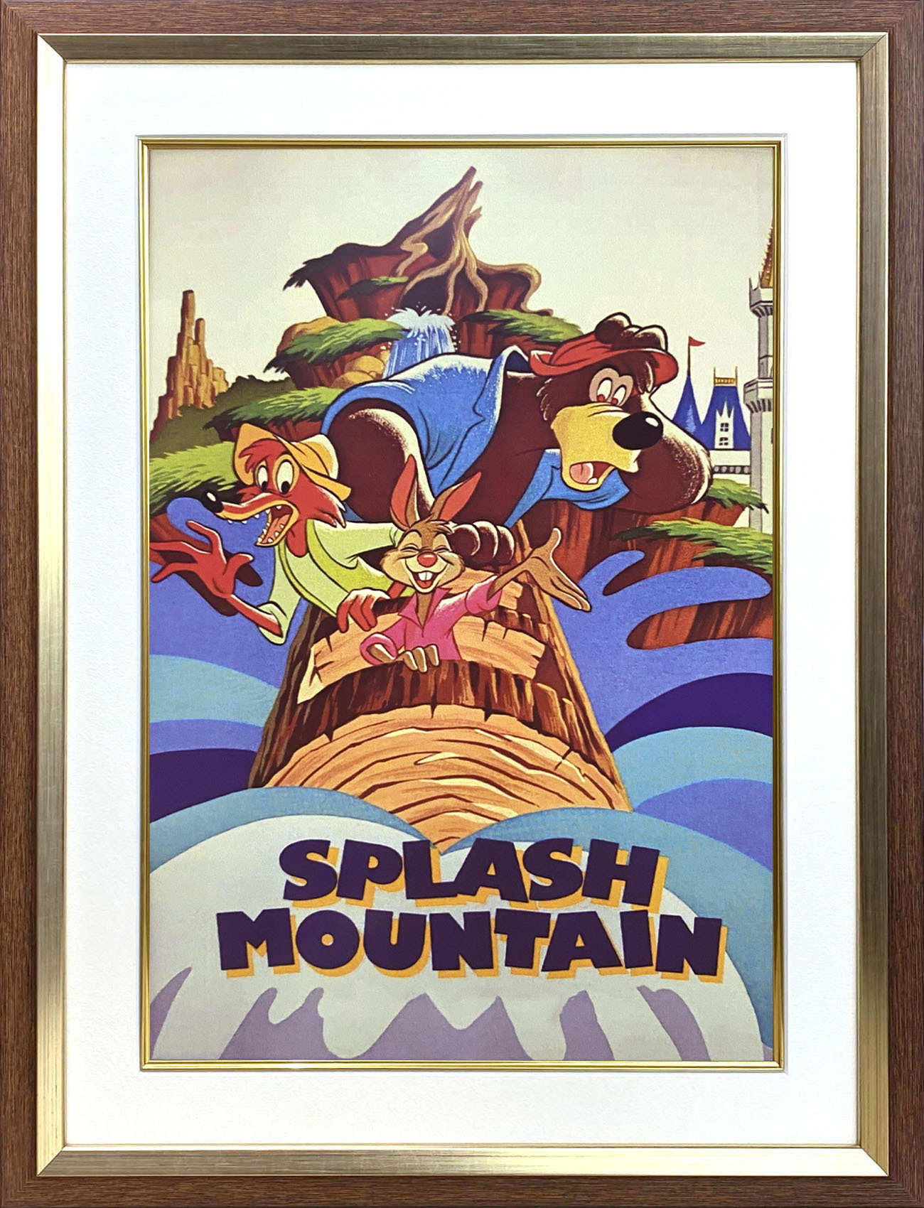 ディズニーポスター「スプラッシュ・マウンテン・レトロ」 (Disney