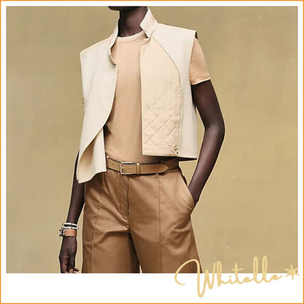 ベージュ系 HERMES(エルメス) ベスト・ジレ(レディース) - ブランド