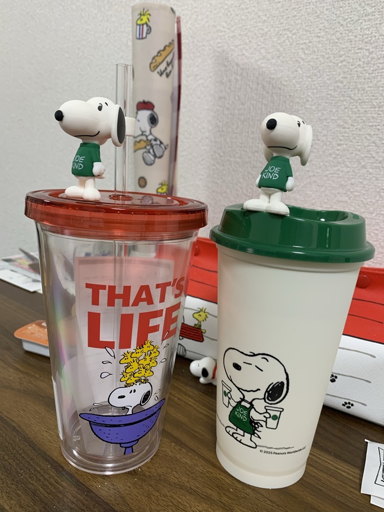 スタバ ×スヌーピー海外限定SNOOPY ストッパー＆ストローデコ