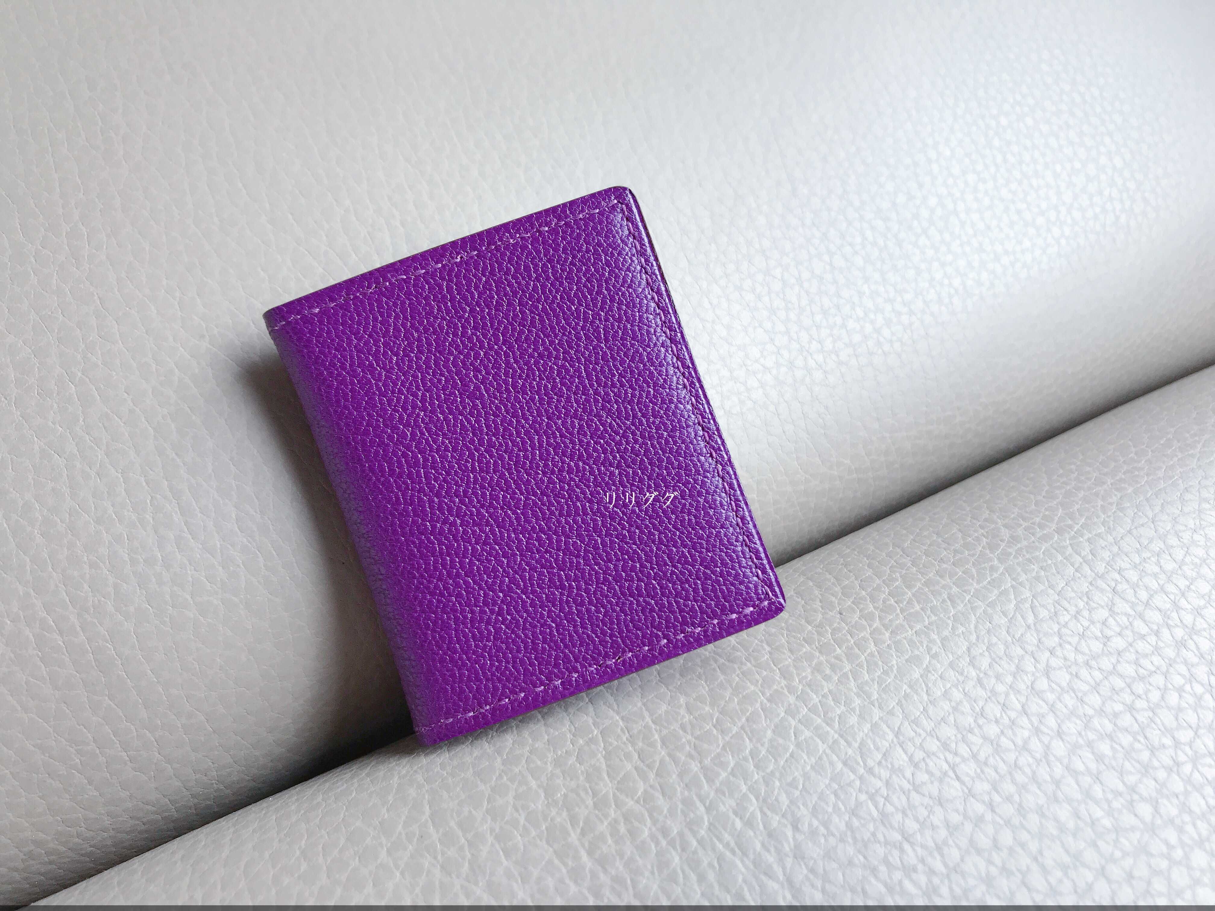 エルメス)ミニフォトフレーム☆写真2枚用バイオレット (HERMES