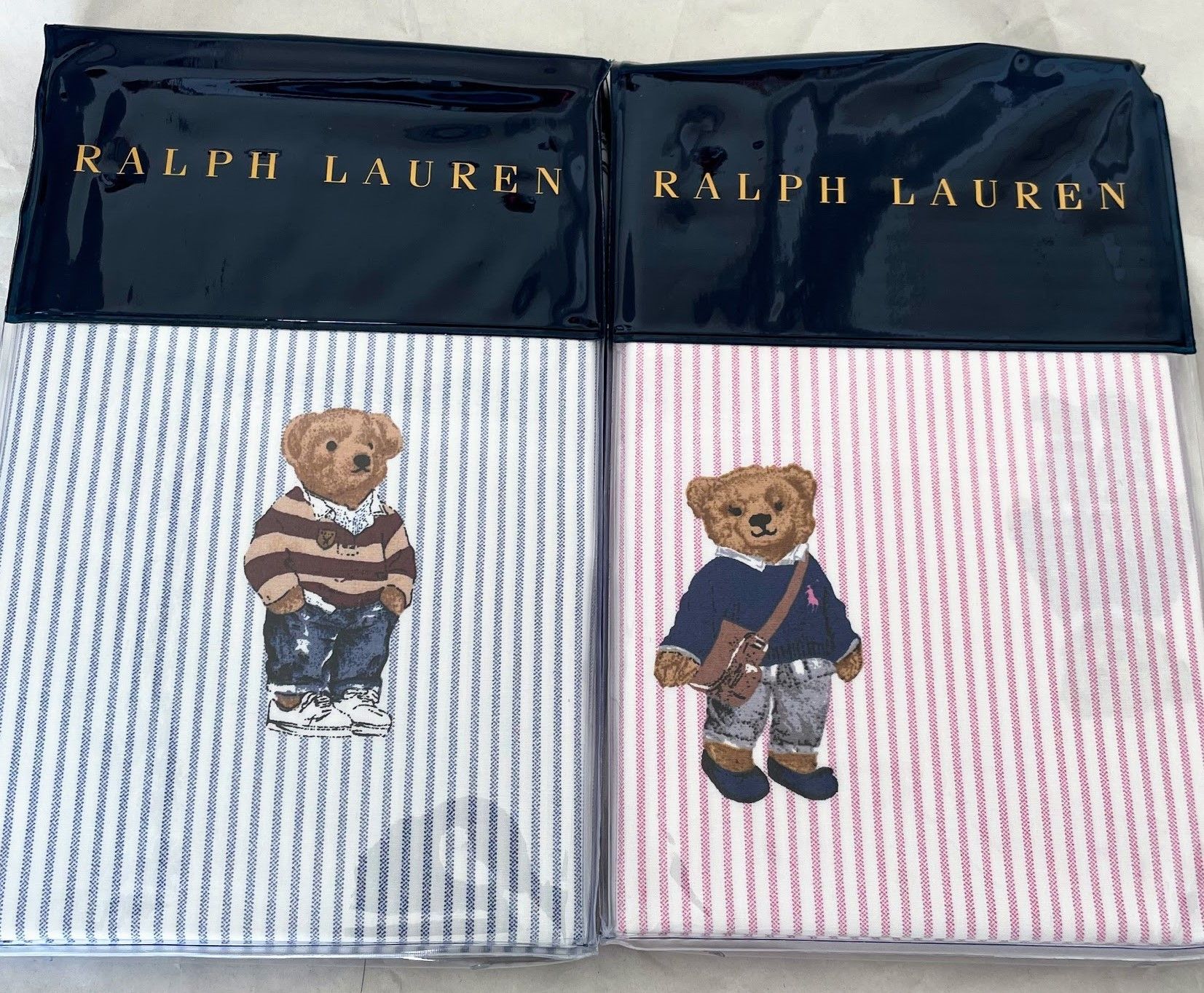 ☆2点セット☆ラルフローレン☆POLOベアー☆枕カバー布団カバー