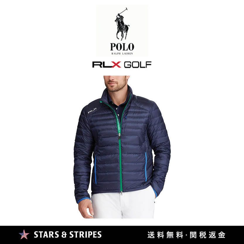 日本未販売 RLX GOLF パッカブル(収納可能)ダウンジャケットNAVY
