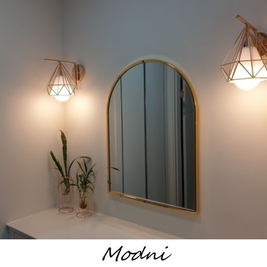 3色☆人気☆シンプル アーチ型のミラー☆ ポイント 壁掛けミラー