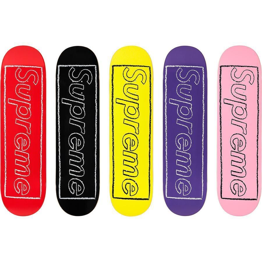 SS21 Supreme KAWS Chalk Logo Skateboard - カウズ スケボー (Supreme