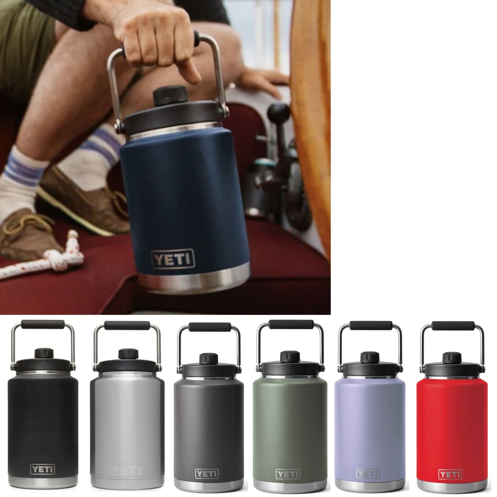 YETI]大容量 真空断熱 ハーフガロンジャグ1.8L 保温保冷 NO結露 (YETI