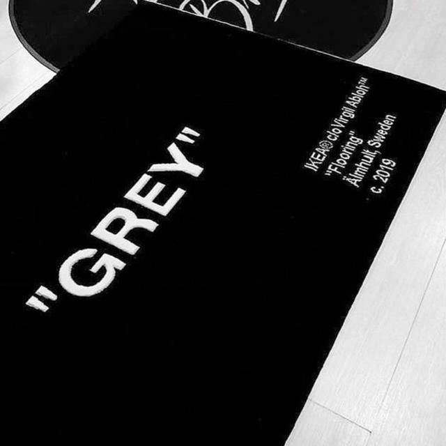 Virgil Abloh IKEA GREY Rug ヴァージルアブロー イケア ラグ (IKEA