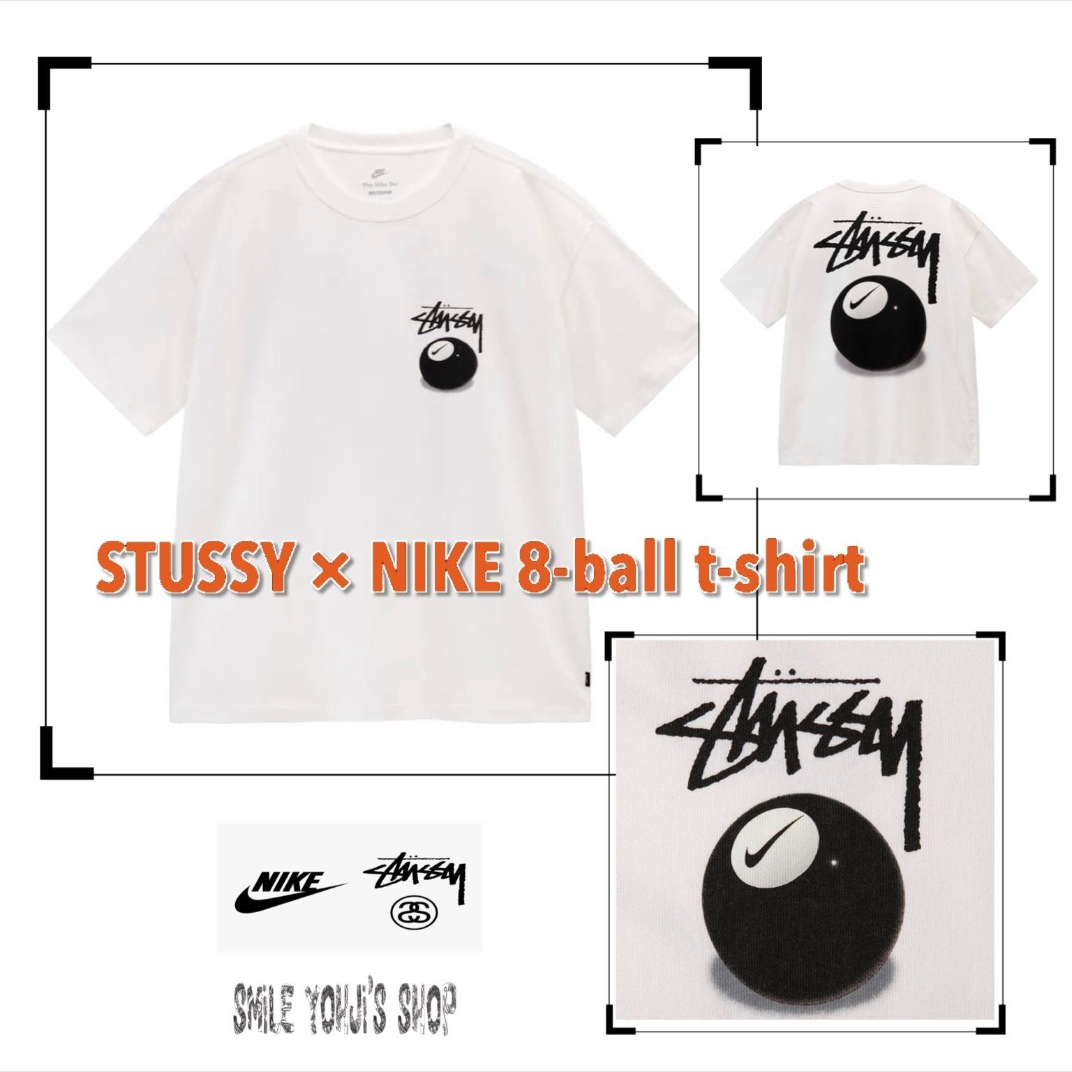 ☆大人気☆STUSSY × NIKE 8-ball t-shirt (STUSSY/Tシャツ・カットソー