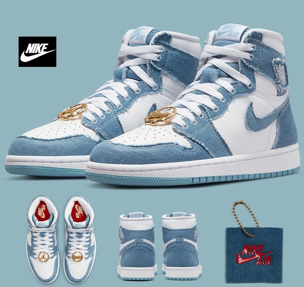 新作♪希少♪レア物♪Air Jordan 1 Retro High OG Denim☆送料込 (Nike