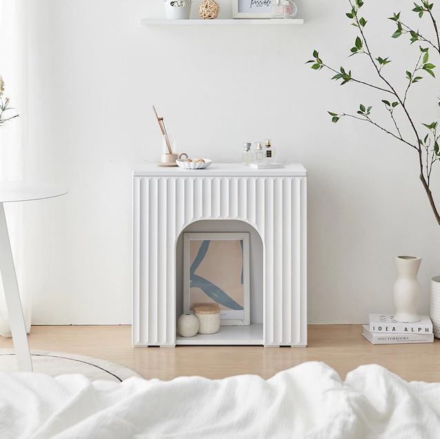 CLOVER◇ミニマントルピース型 収納コンソール (3color) (棚・ラック