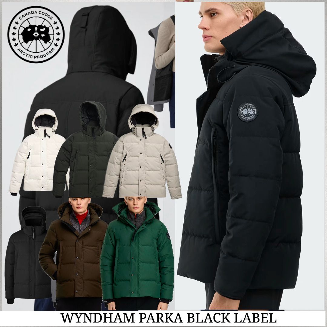 CANADA GOOSE】黒ロゴ ウィンダム WYNDHAM PARKA BLACK LABEL (CANADA