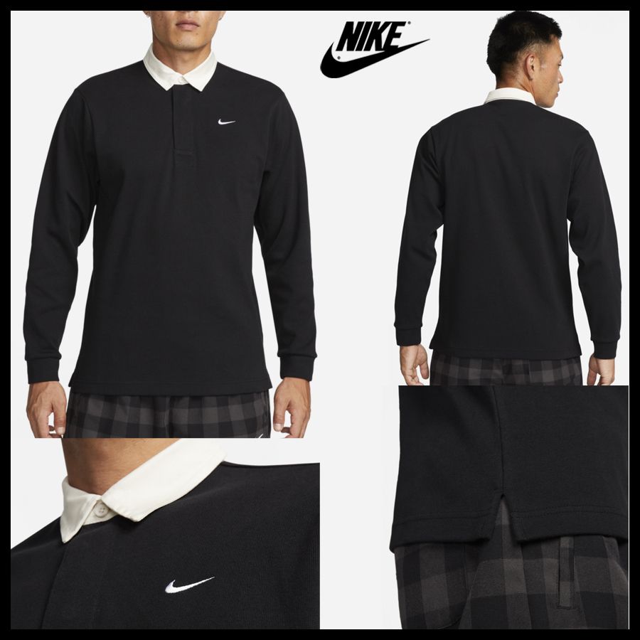 ☆NIKE☆SOLO SWOOSH RUGBY TOP ラガーシャツ☆追跡可 (Nike/ウェア