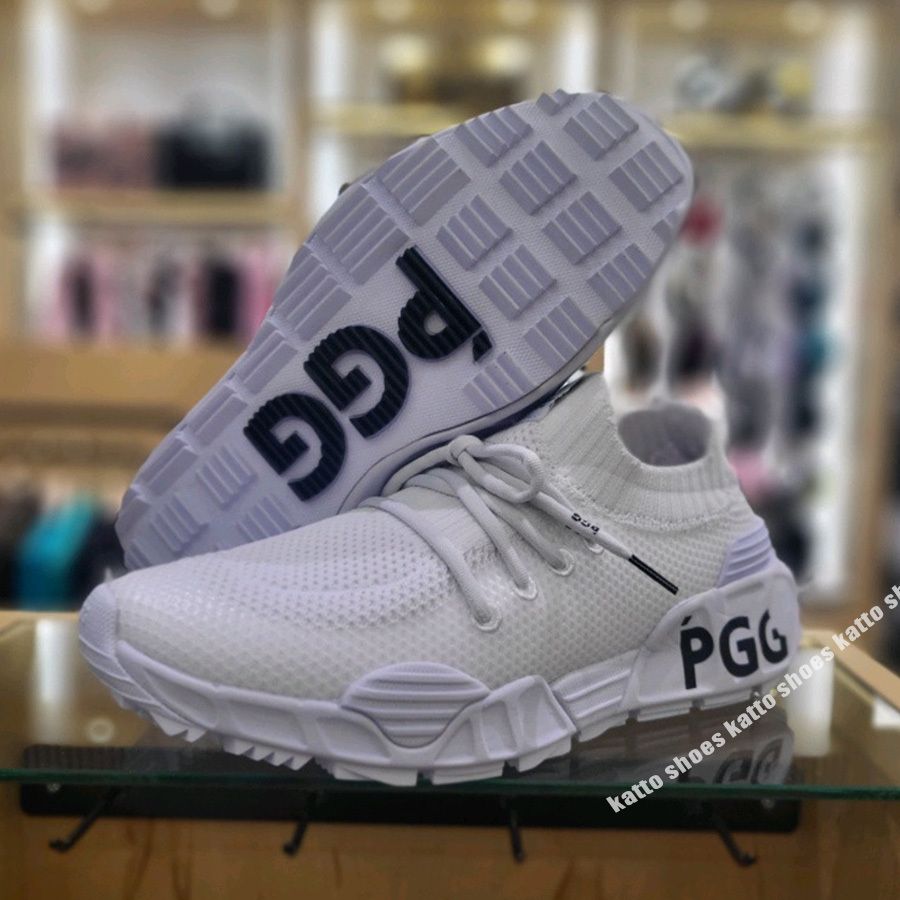 PEARLY GATES☆PGG ロゴ スパイクレス ゴルフシューズ (PEARLY GATES