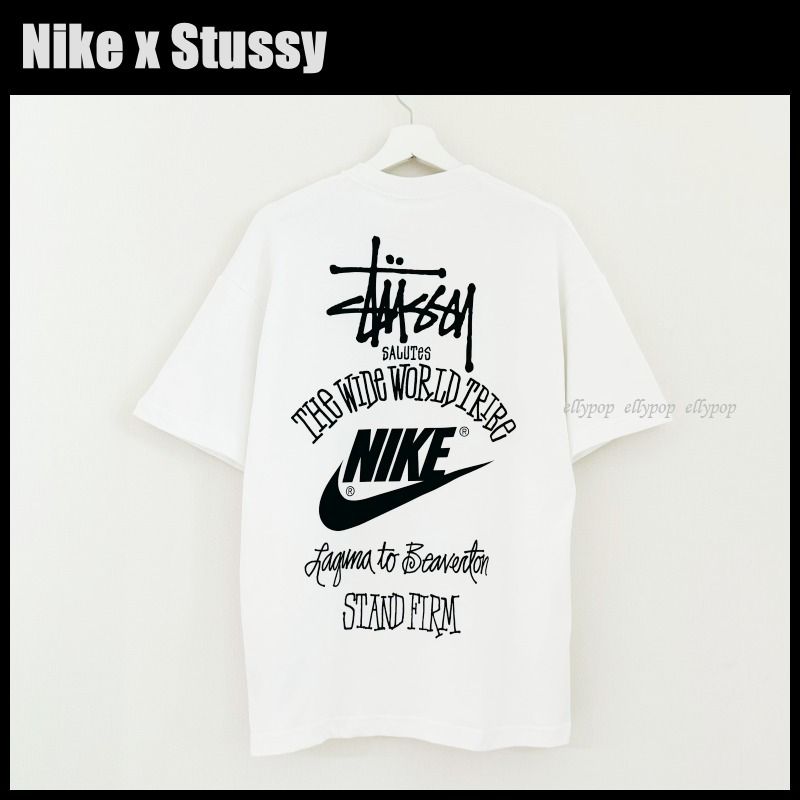 Nike x Stussy T-Shirt White ナイキ x ステューシー コラボ T (STUSSY