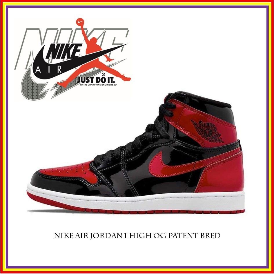 今年人気 Air Jordan 1 High OG Patent Bred (Nike/スニーカー