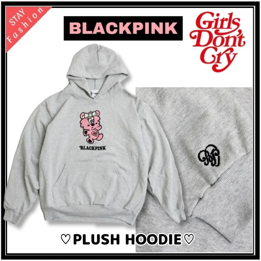 ☆海外限定コラボ激レア!GDC/VERDY×BLACKPINK PLUSH パーカー (Girls