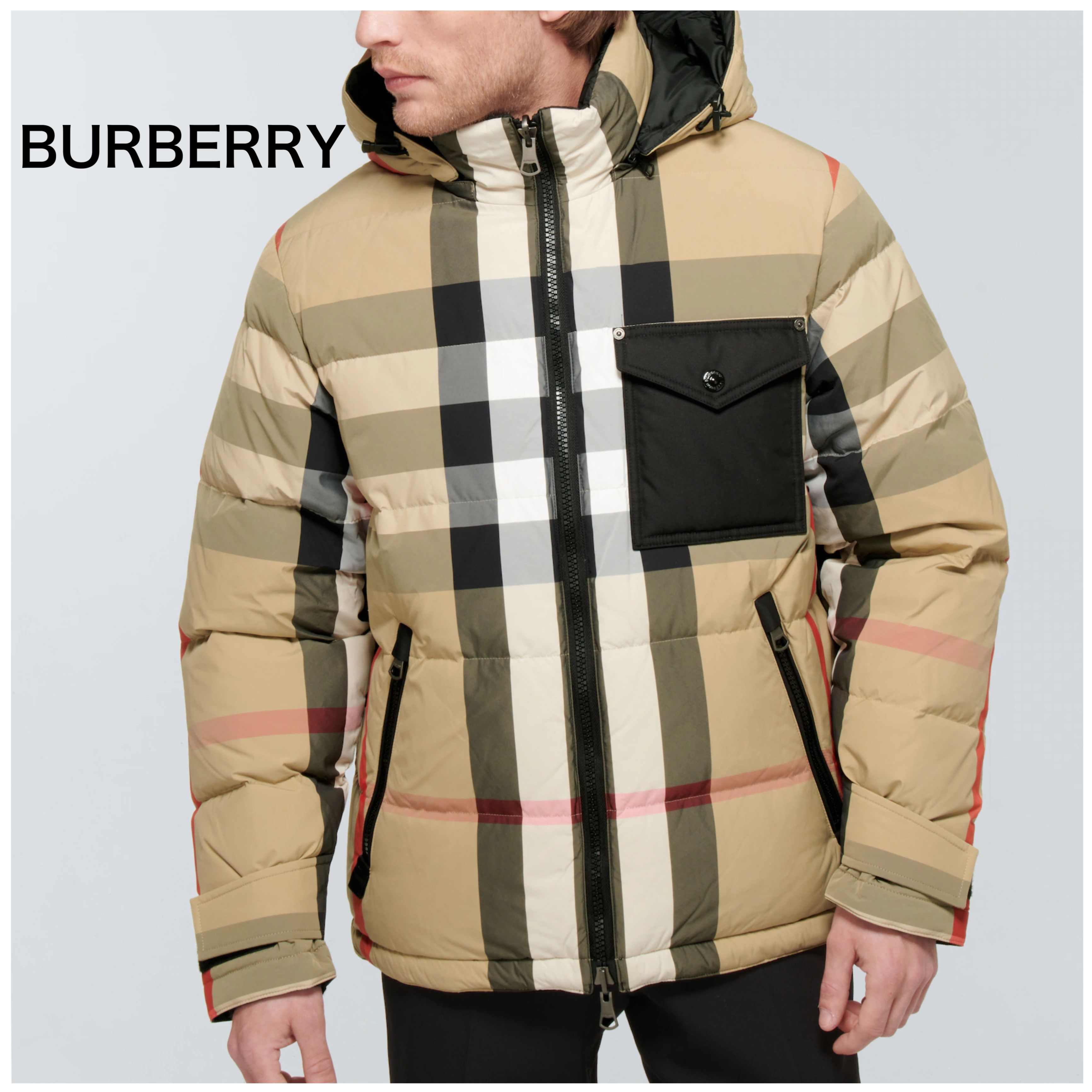 送料関税込み☆BURBERRY☆リバーシブル ダウンジャケット (Burberry