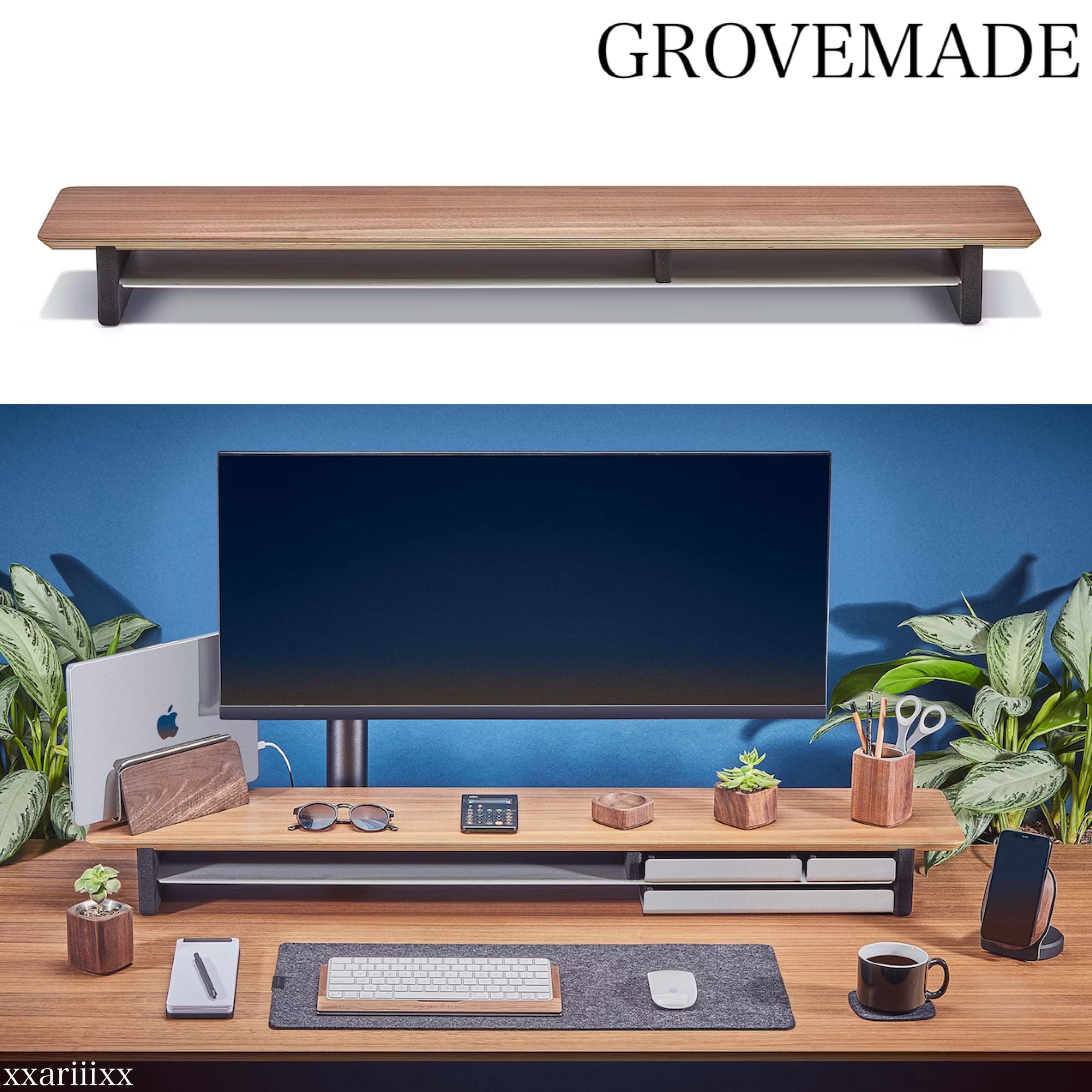 ◇NEW◇GROVEMADE◇ デスクシェルフ ディスプレイボード Walnut