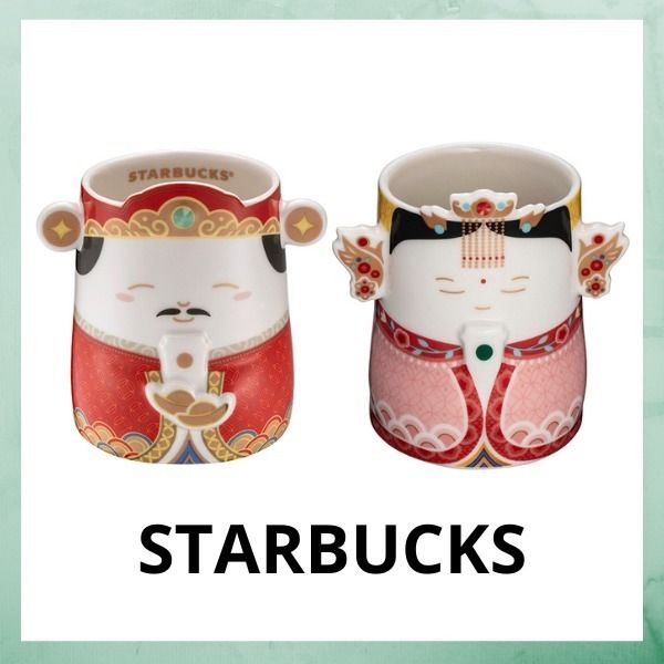 追跡有☆STARBUCKS 台湾限定 神様 財神爺 媽祖 マグカップ 355ml