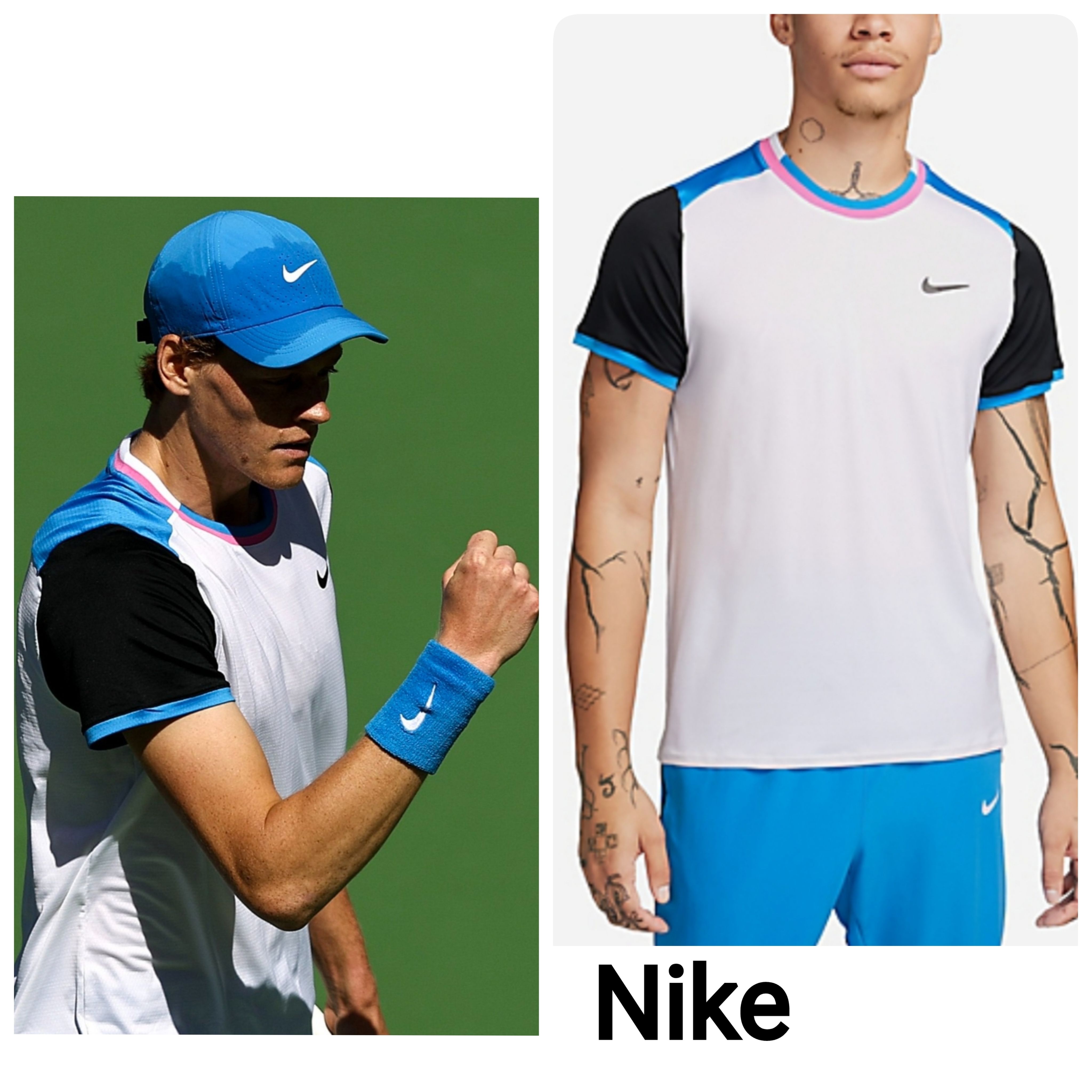 ヤニックシナー着用！Nike Court Advantage テニス Tシャツ (Nike