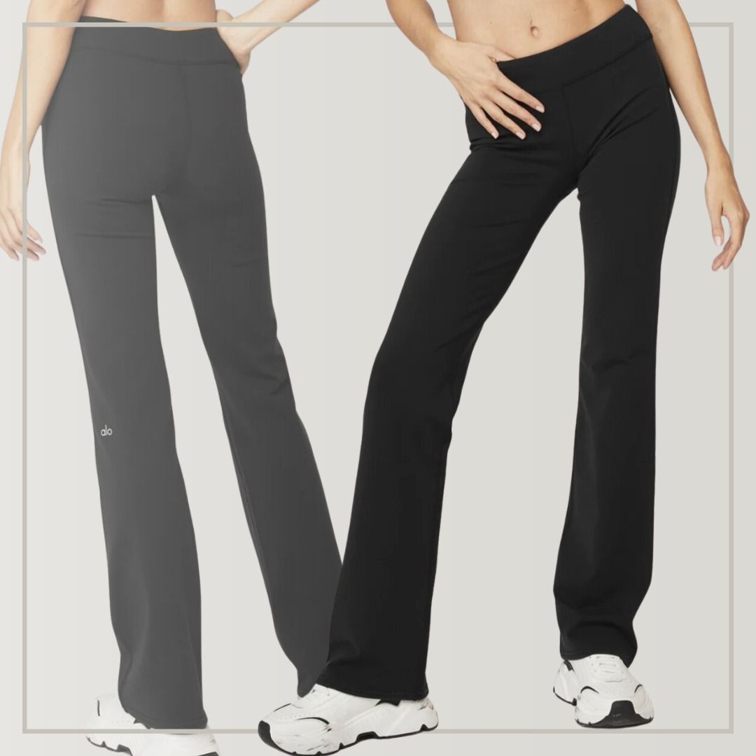 ALO Yoga 人気 AIRBRUSH ローライズ ブーツカット レギンス (ALO Yoga