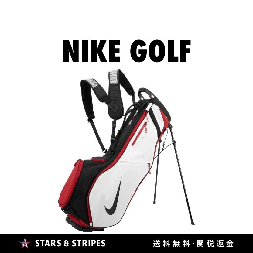 日本未販売NIKE GOLF Air Sport 2スタンドバッグWHITE/RED/BLACK (Nike