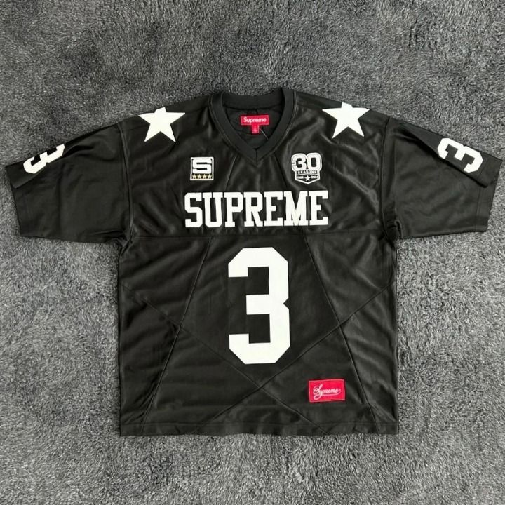 Supreme】 正規品☆ 24FW Star Football Jersey Black (Supreme/T