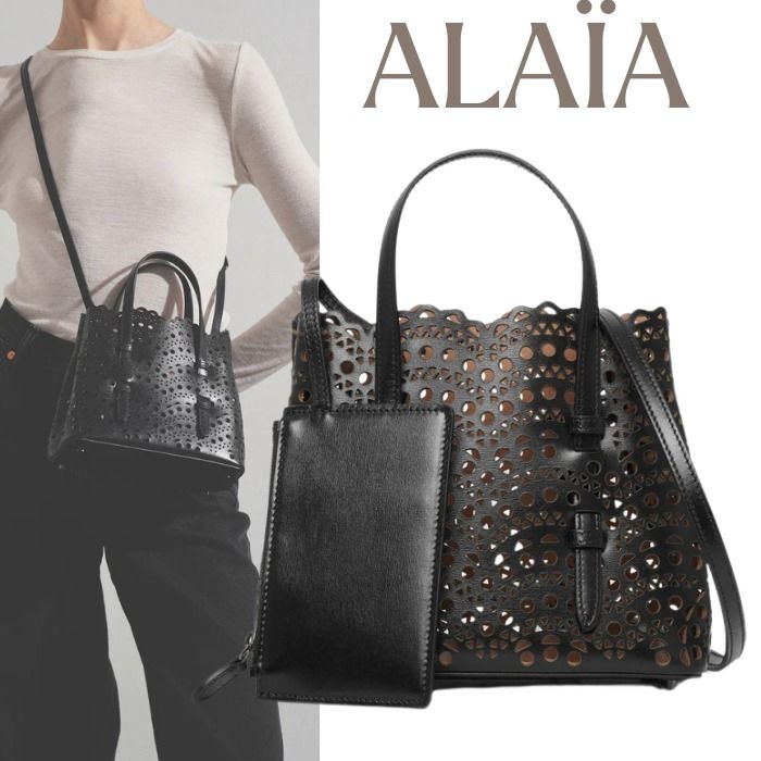 ☆大人気可愛い☆ALAIAアライア Mina20 ミナ ブラックバッグ (ALAIA