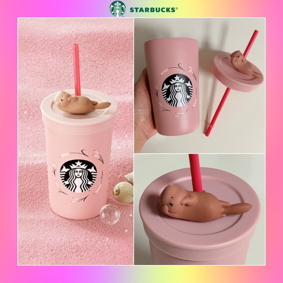 韓国スタバ】25バレンタイン☆Lovely Otter Hobby ColdCup 473