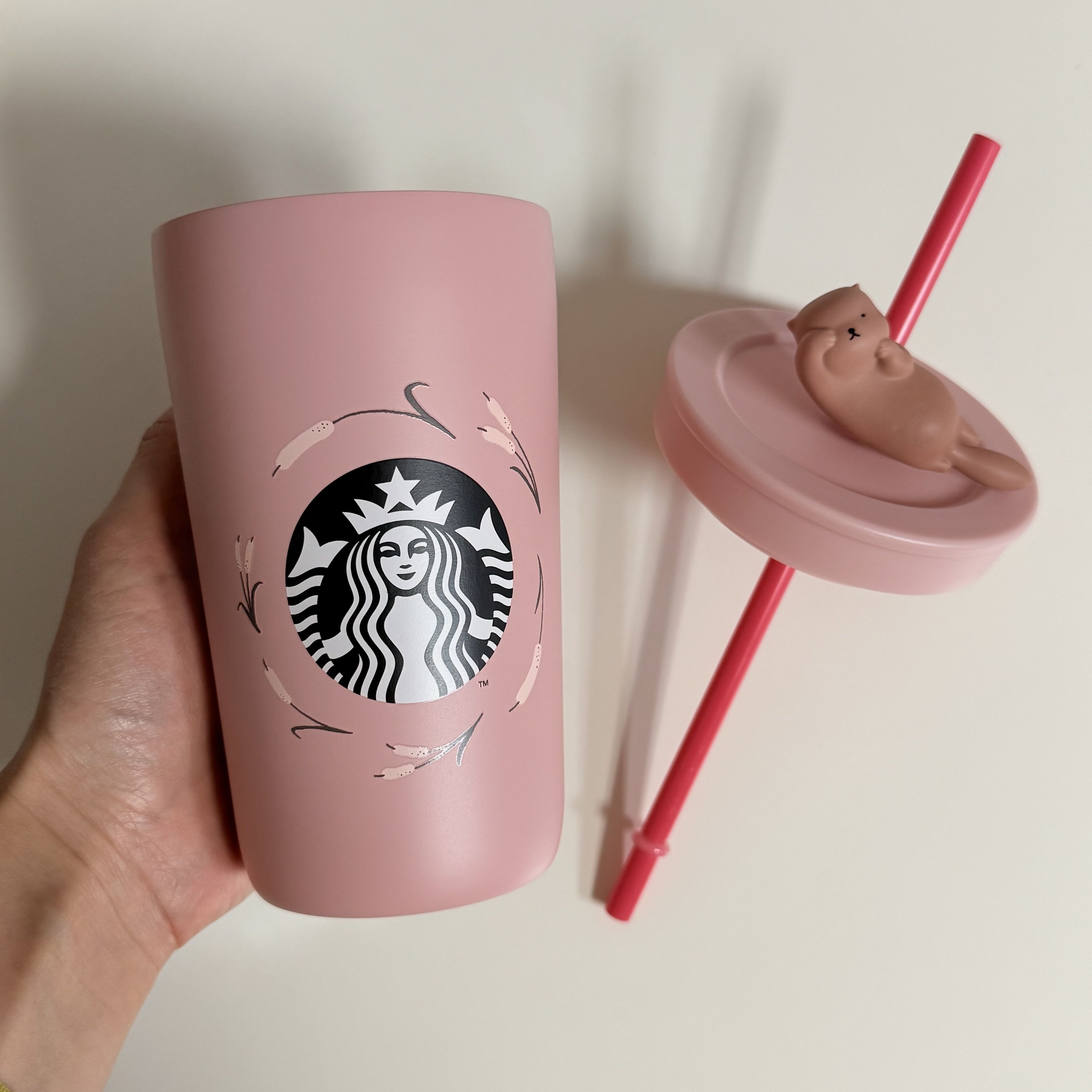 韓国スタバ】25バレンタイン☆Lovely Otter Hobby ColdCup 473