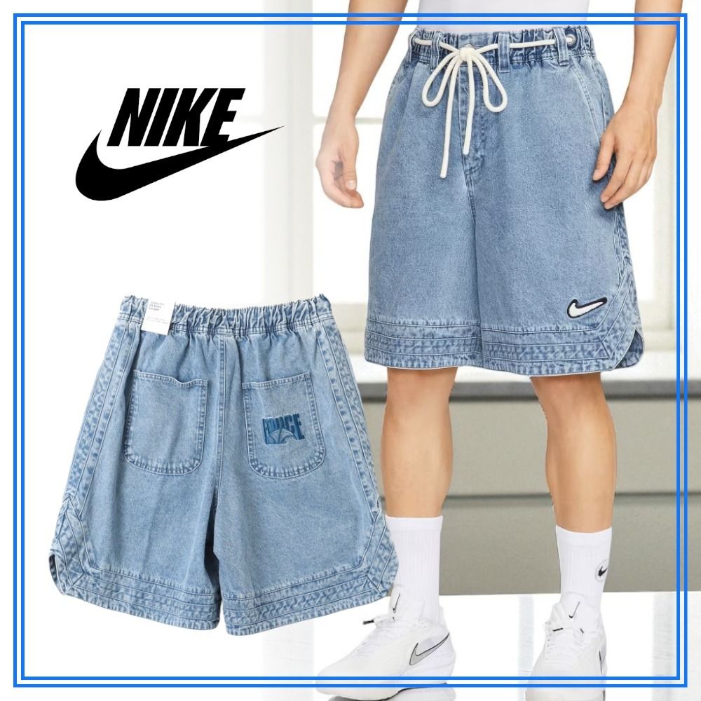 早い者勝ち NIKE デニム ショートパンツ ヴィンテージライク (Nike