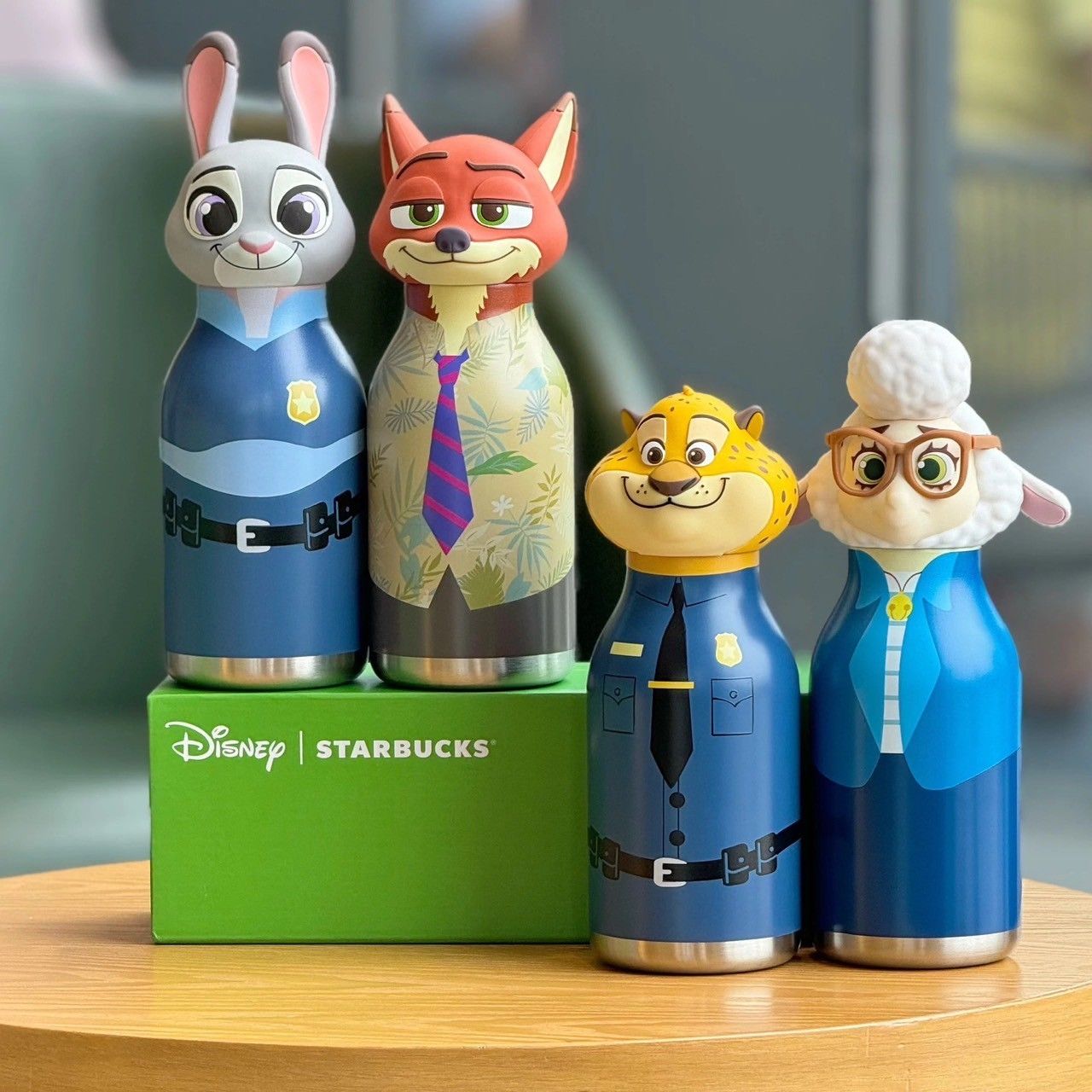 スターバックス 海外 ディズニーZootopia ステンレスボトル4種