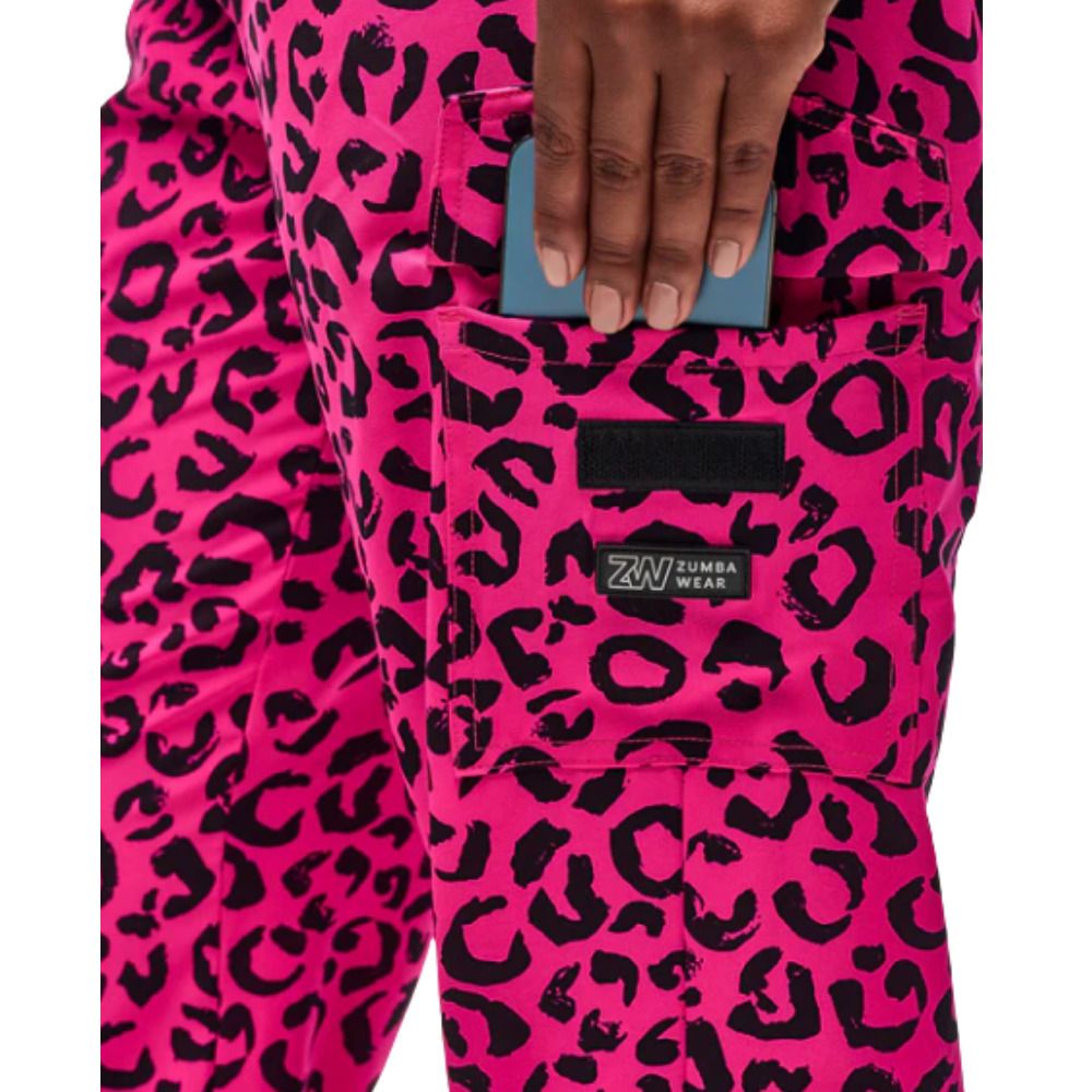 Zumba ズンバ ピンク ヒョウ柄 カーゴパンツ ユニセックス (ZUMBA