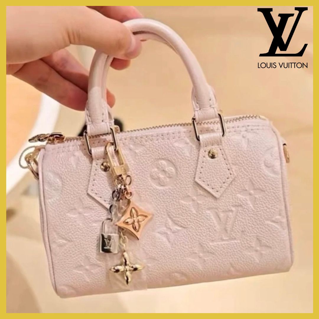 バックチャーム付き◎】ルイヴィトン ナノ・スピーディ (Louis Vuitton