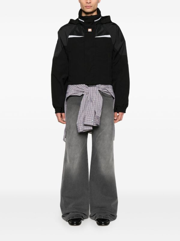 Martine Rose Shrunken Sports Jacket | Black | FARFETCH