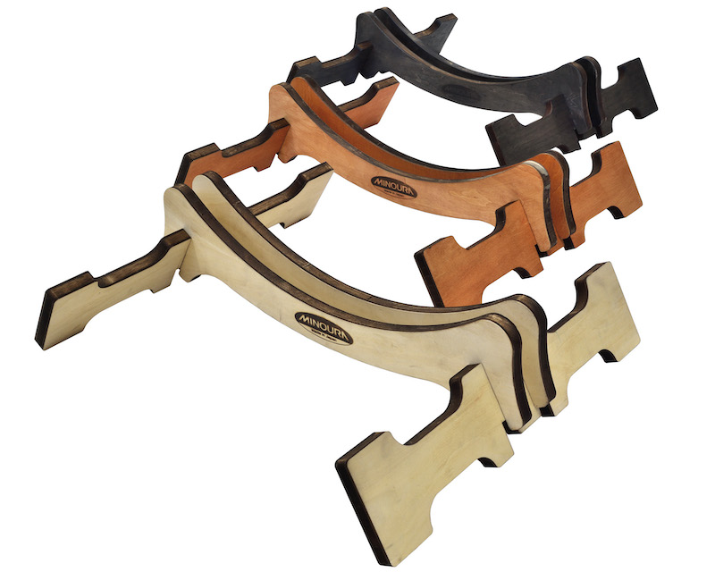 ミノウラ「ウッドスタンド」天然木の自転車用ディスプレイスタンド発売