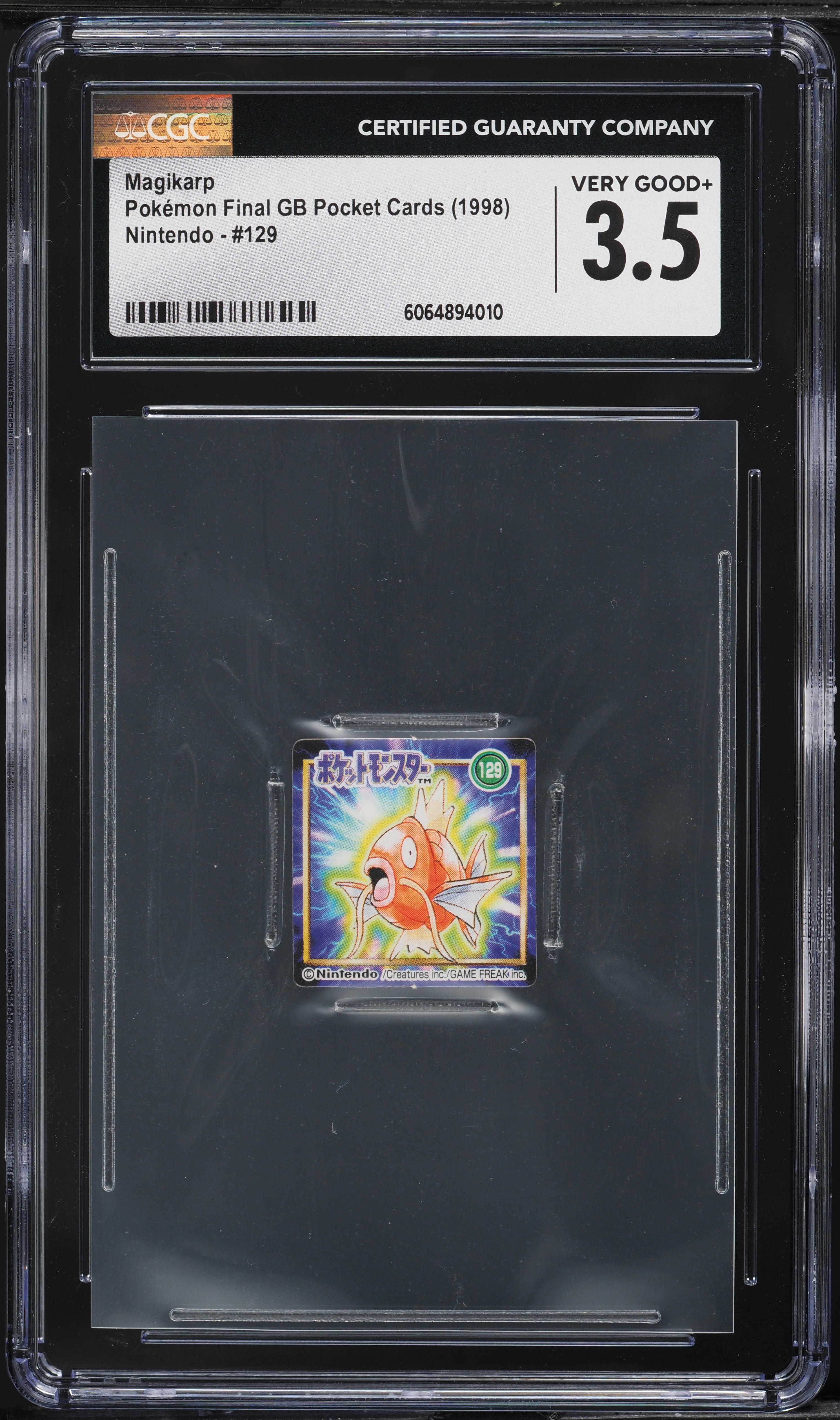 1997 Pokemon Japanese Nintendo Final GB Pocket Cards Magikarp #129
