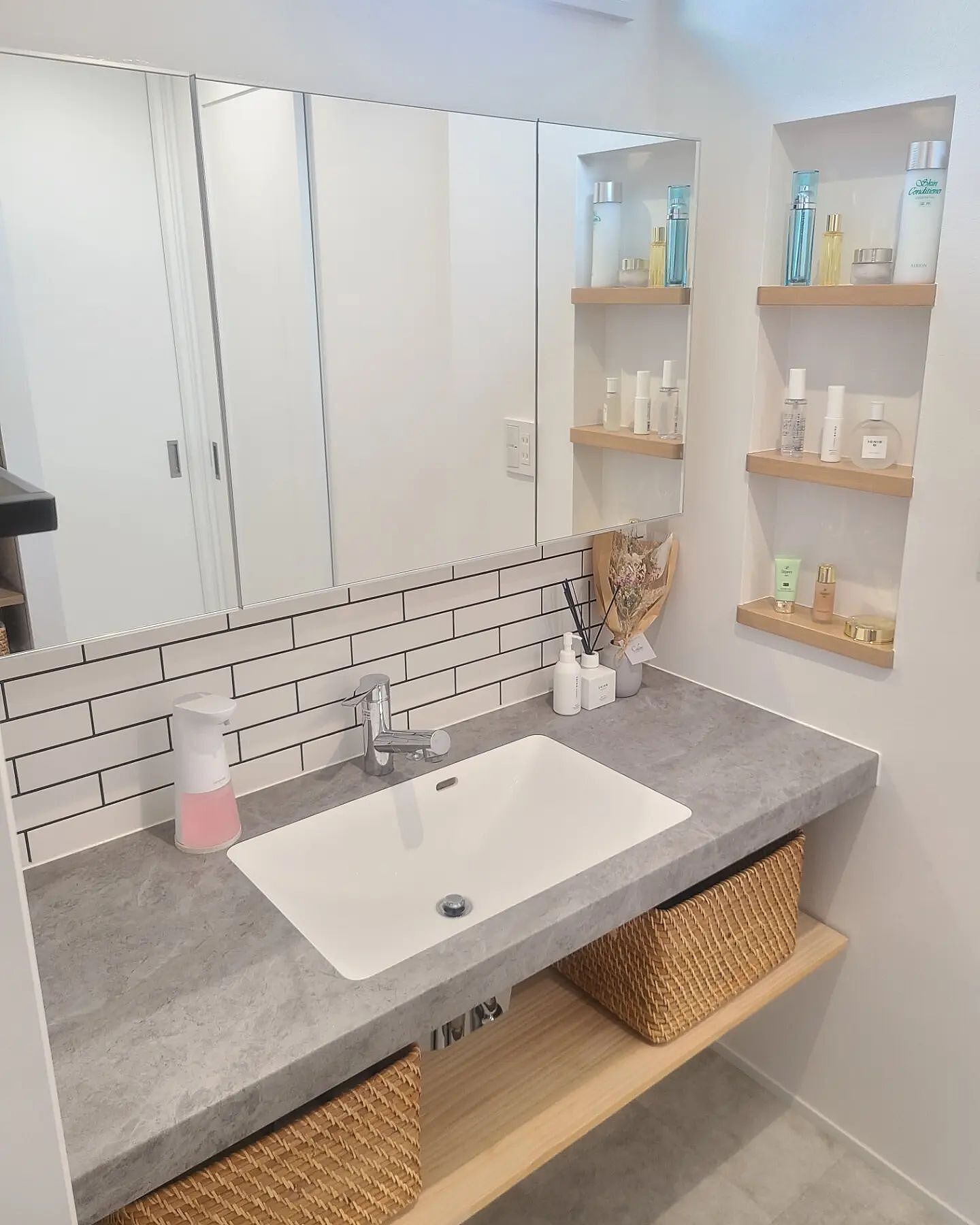 ステムズミラーボックス W900(KT03441M)｜洗面所・水回りの通販