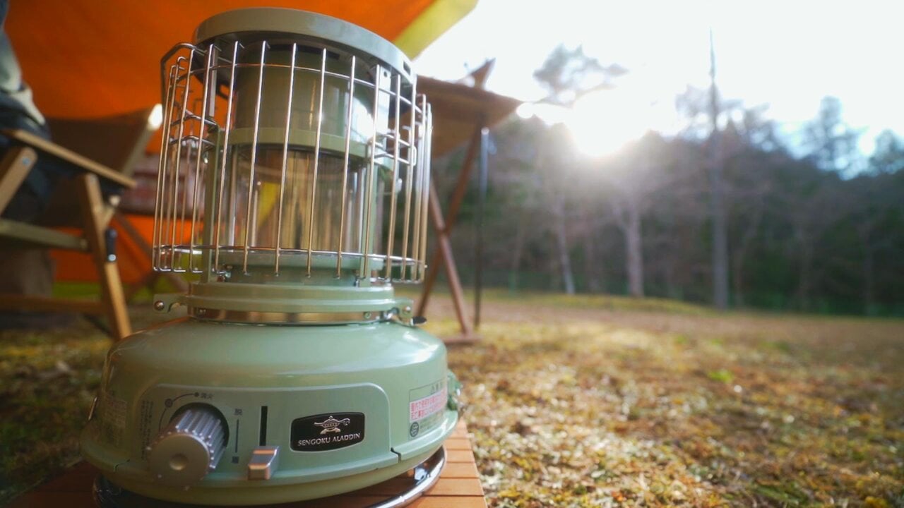 センゴクアラジンの「ポータブル ガス ストーブ」がある冬キャンプは
