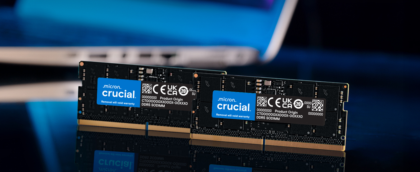 Crucial 16GB (2 x 8GB) DDR5-4800 PC5-38400 CL40 Dual Channel