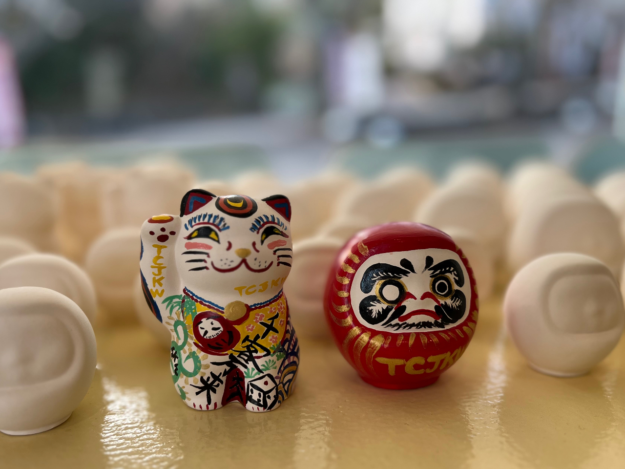 縁起物！だるま・招き猫絵付け体験当日お持ち帰り可◎厄除け、大願成就