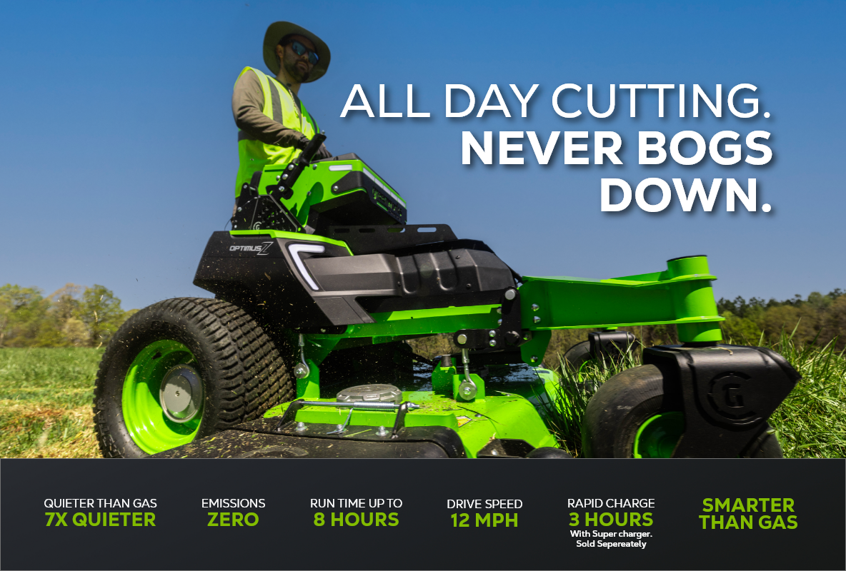 OptimusZ 52 Inch 24kWh Stand-On Zero-Turn Mower | Greenworks