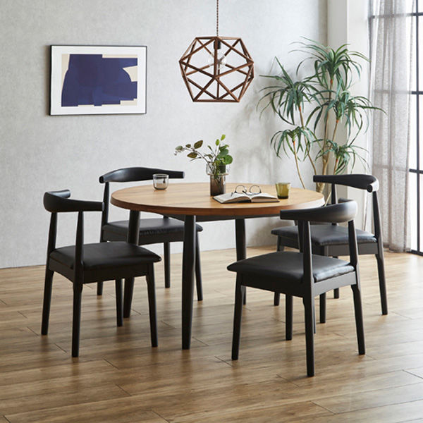 軒先渡し】後藤家具物産 ダイニングチェア ブラック DC-MK-BK 1セット